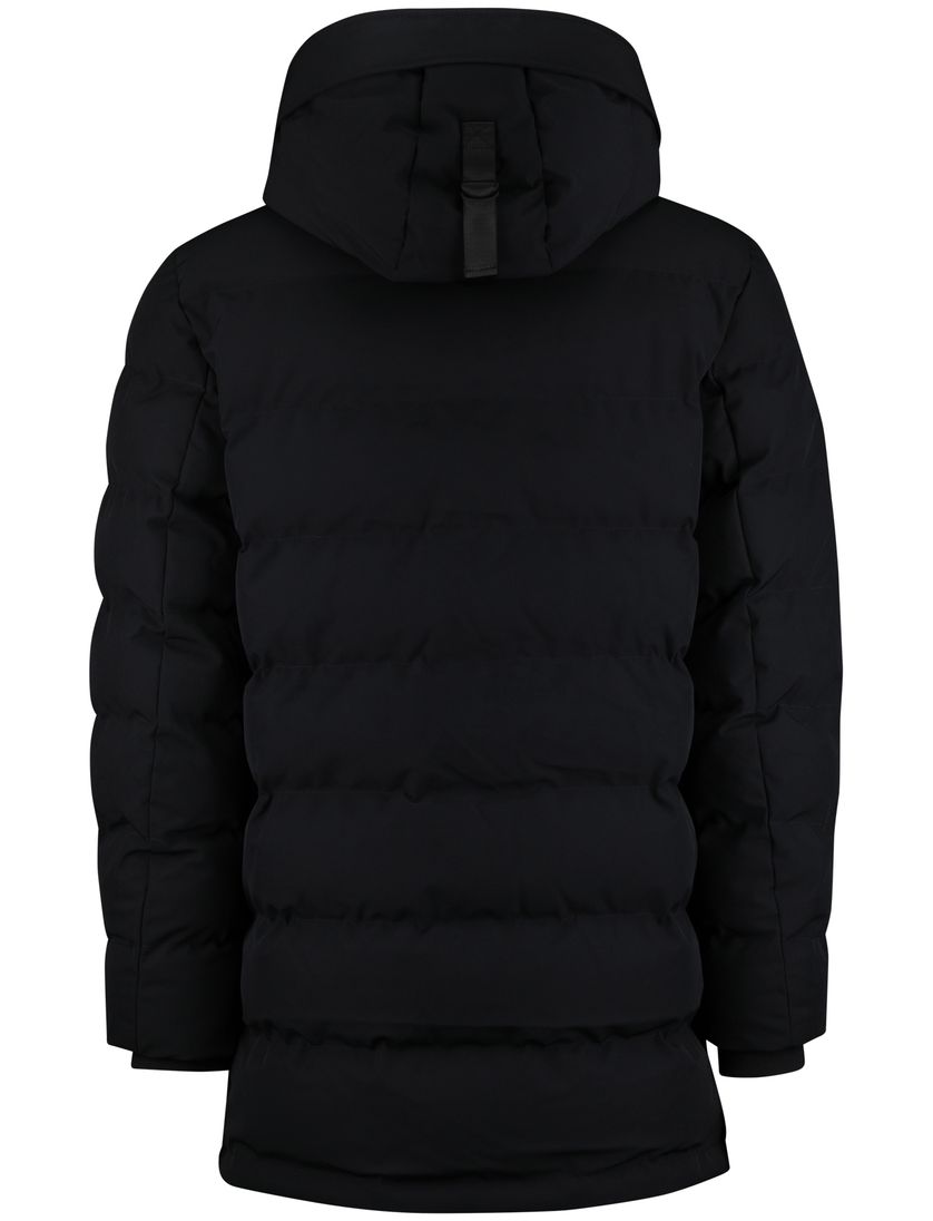 Airforce winterjas slim fit capuchon donkerblauw