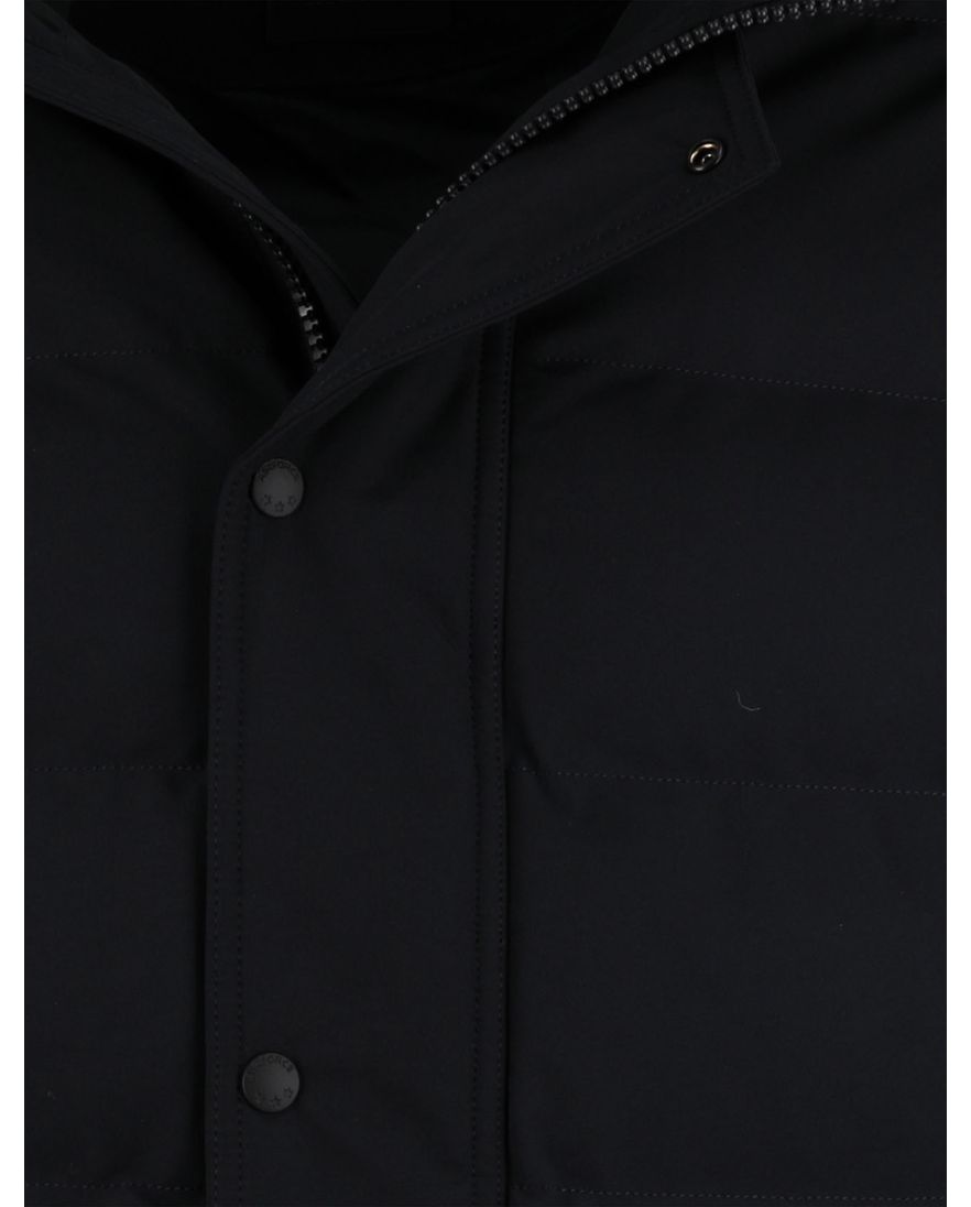 Airforce winterjas donkerblauw effen capuchon