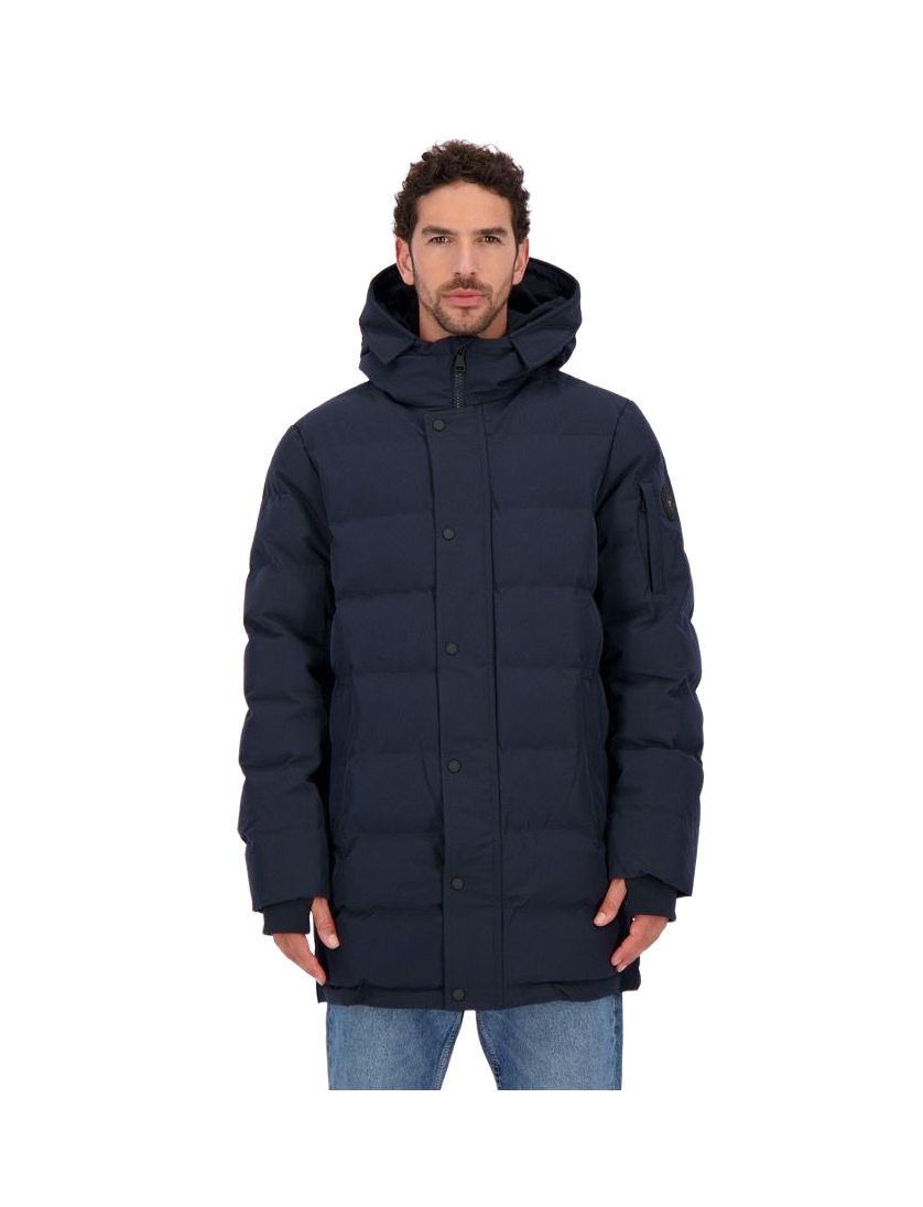 Airforce winterjas slim fit capuchon donkerblauw