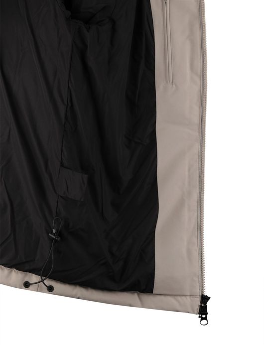 Airforce puffer jas effen beige normale fit