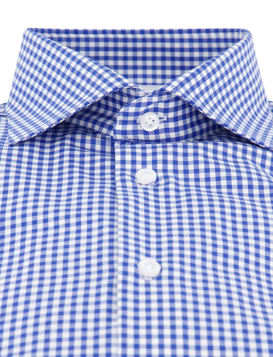 John Miller overhemd blauw geruit