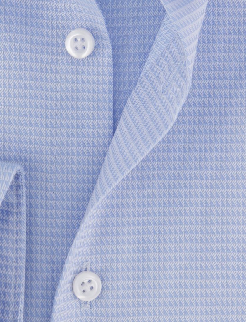 John Miller tailored fit overhemd lichtblauw effen