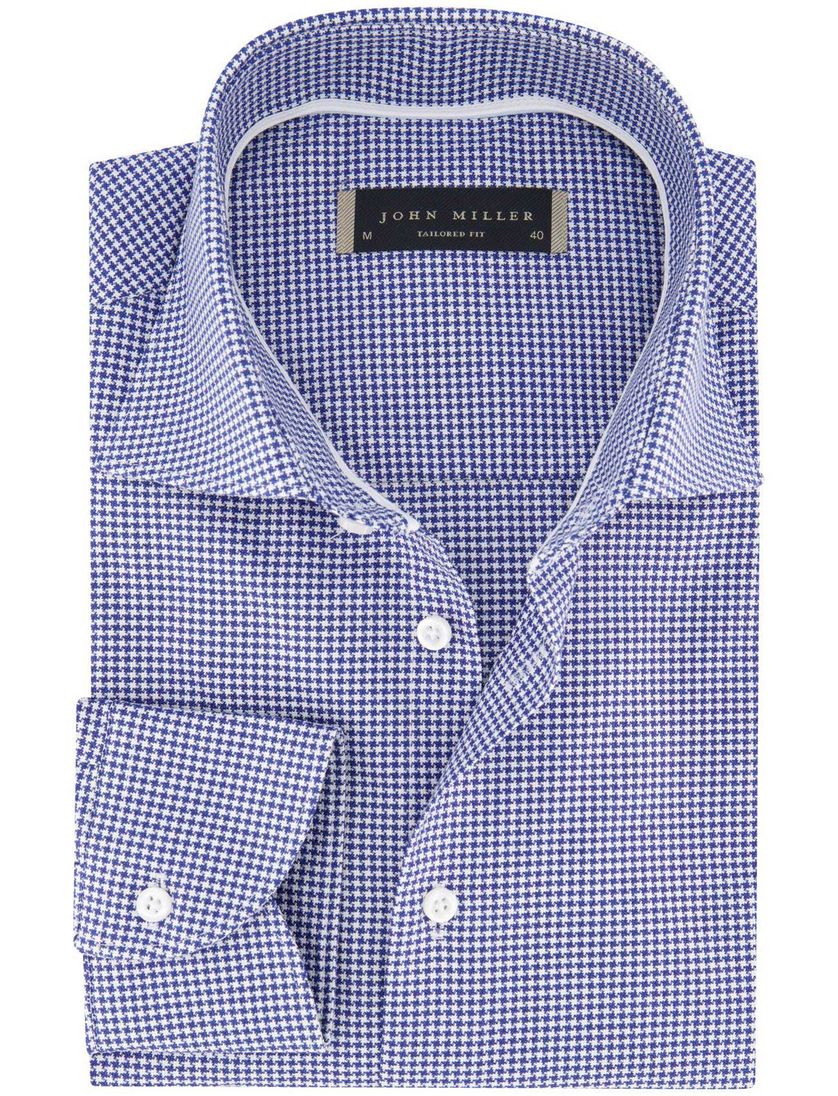 John Miller overhemd katoen geprint lange mouw