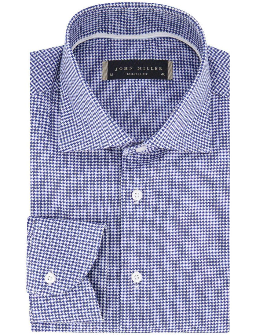 John Miller overhemd katoen geprint lange mouw