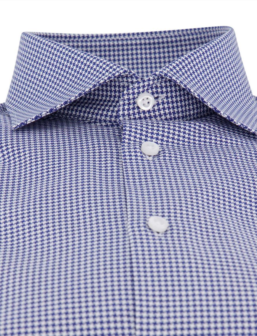 John Miller tailored fit overhemd ml7 blauw