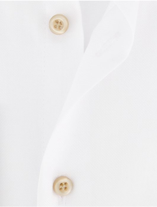John Miller tailored fit overhemd wit effen