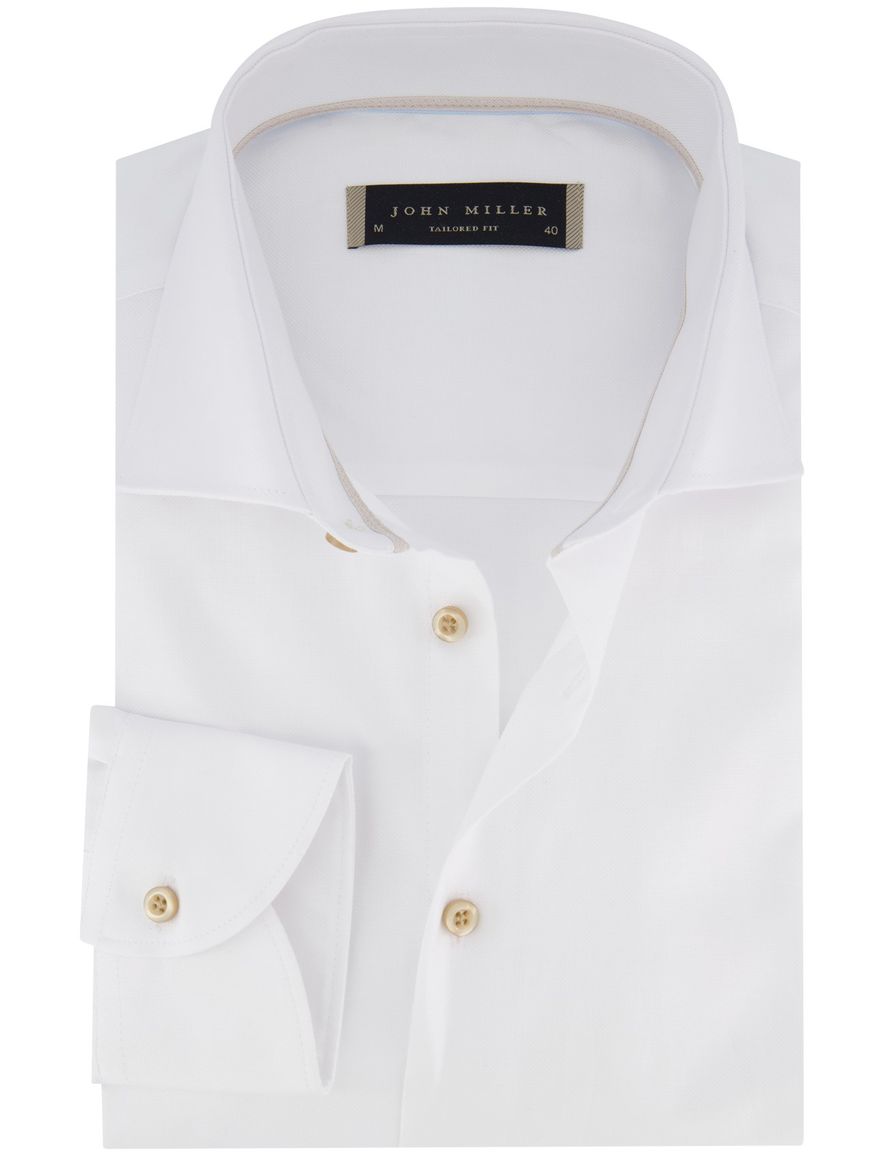 John Miller overhemd wit ml 7