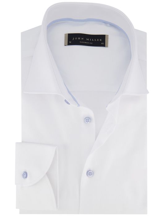 John Miller tailored fit overhemd ml7 wit