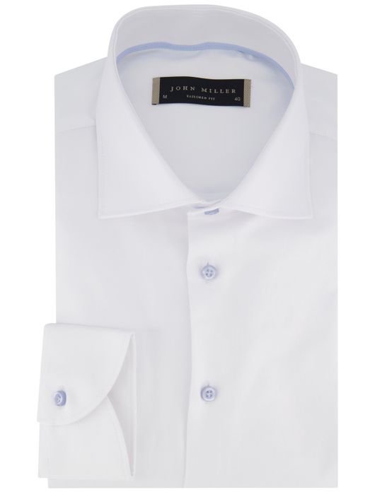 John Miller tailored fit overhemd ml7 wit