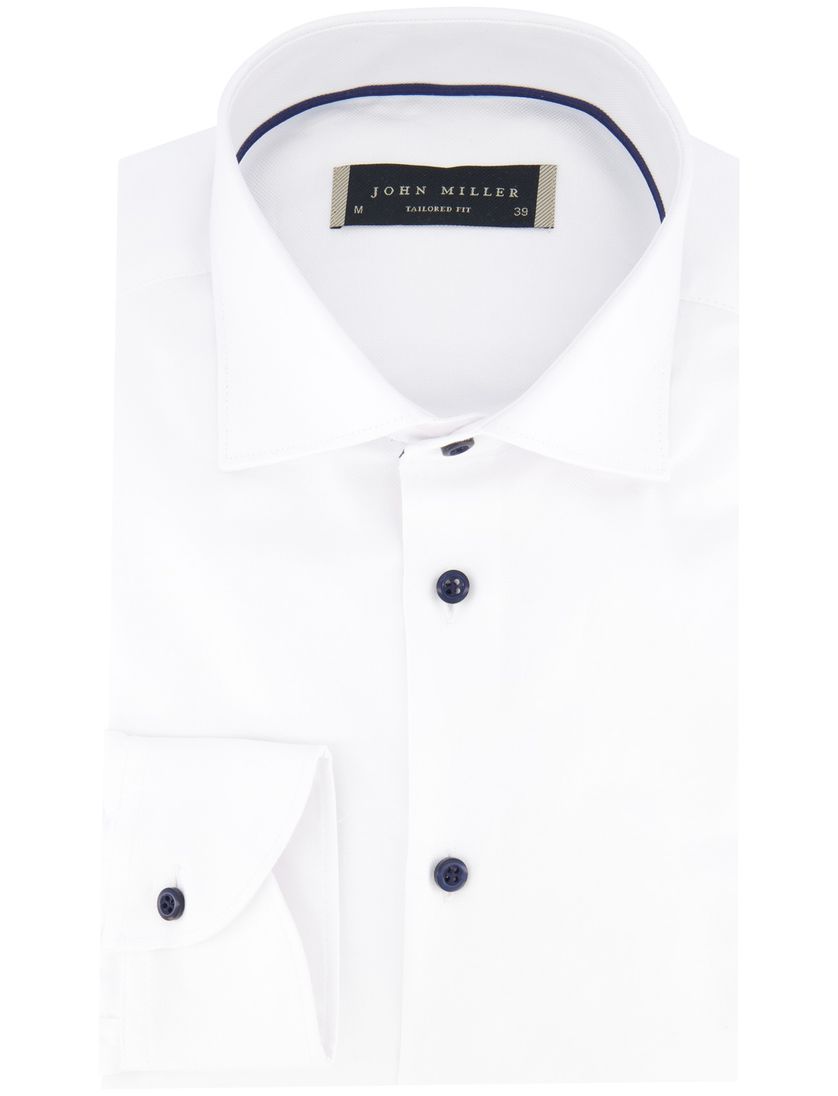 John Miller overhemd wit tailored fit ml7