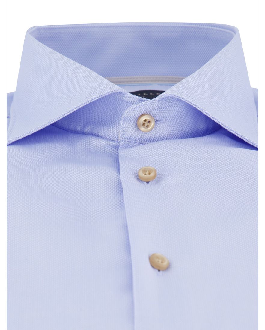 John Miller tailored fit overhemd lichtblauw effen