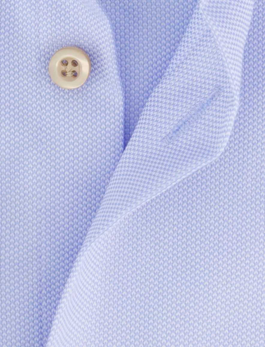 John Miller tailored fit overhemd lichtblauw effen