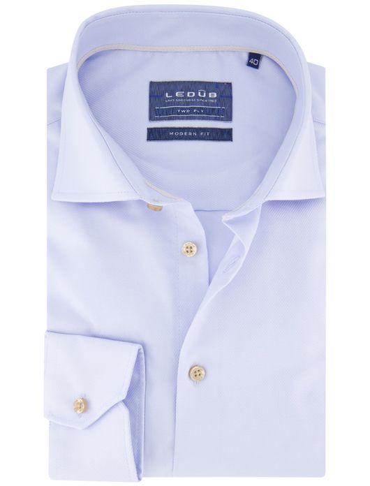 Ledub mouwlengte 7 overhemd lichtblauw