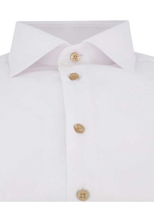 overhemd mouwlengte 7 wit Ledub Modern Fit New