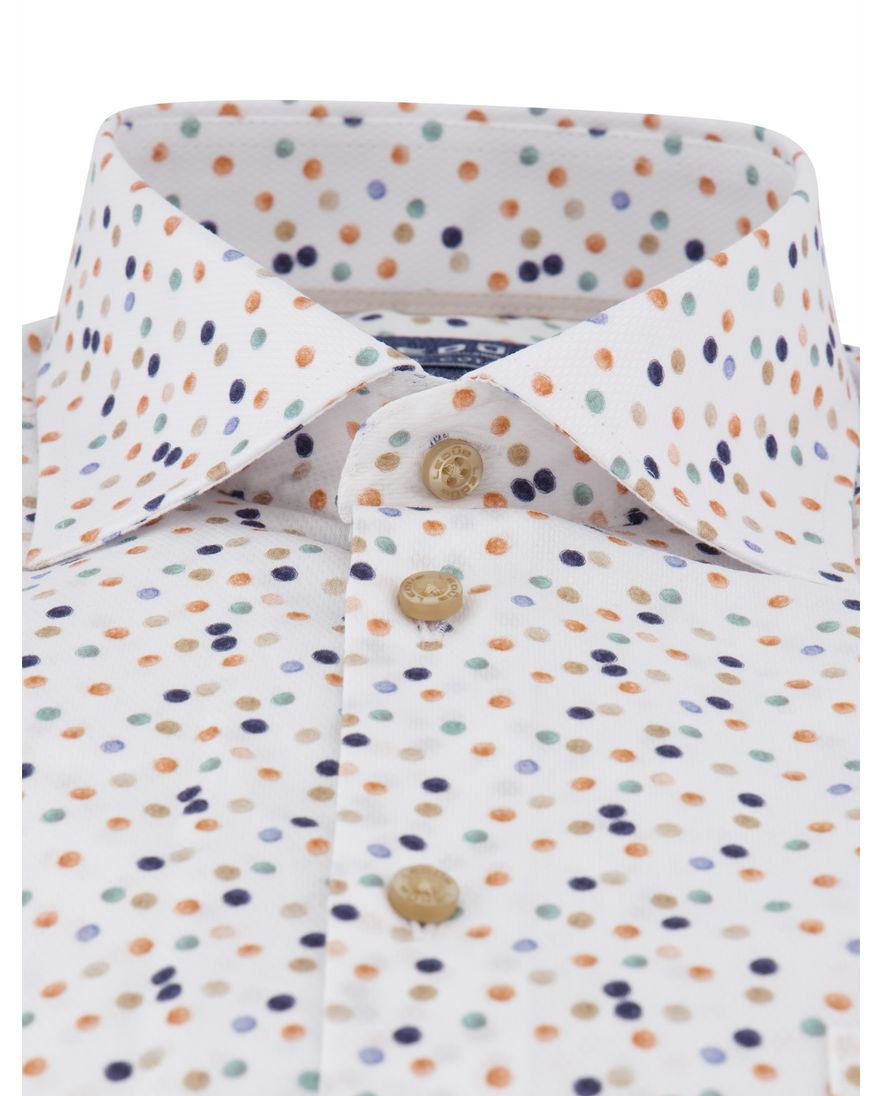 Mouwlenge 7 overhemd Ledub printje borstzak