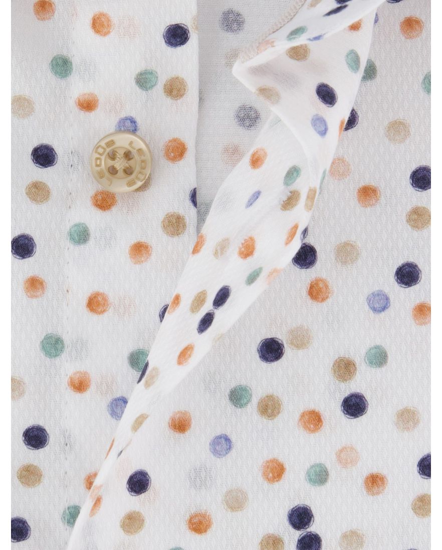 Mouwlenge 7 overhemd Ledub printje borstzak