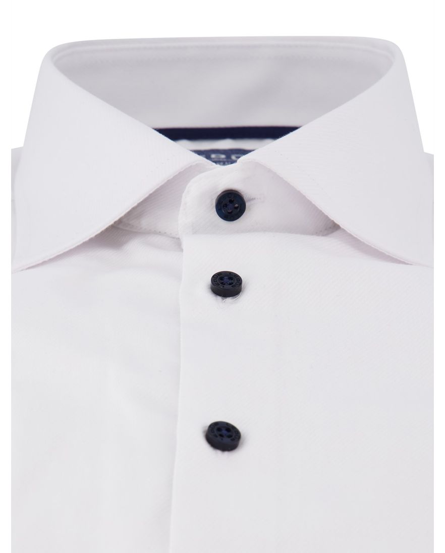 Ledub overhemd wit katoen modern fit