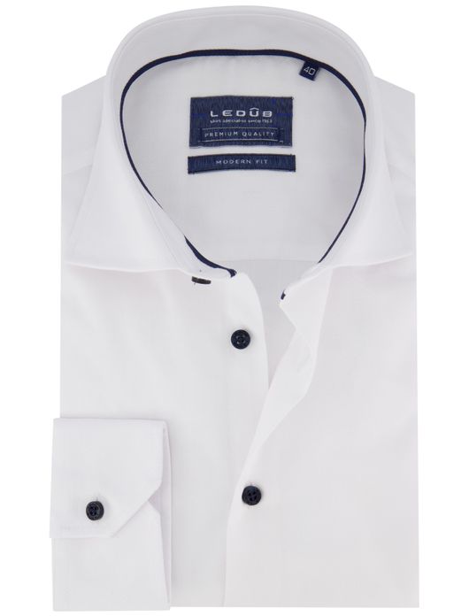 Mouwlengte 7 overhemd Ledub spierwit