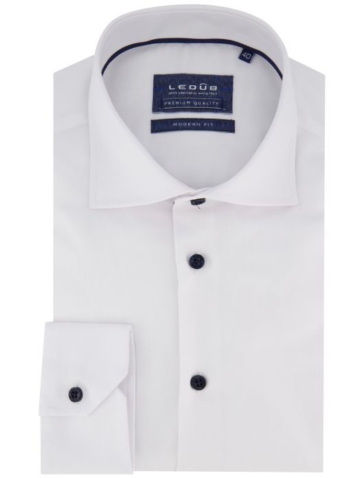 Mouwlengte 7 overhemd Ledub spierwit