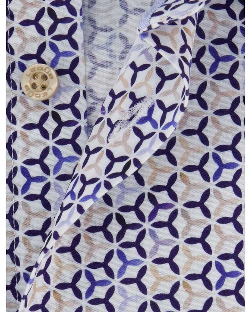 Mouwlengte 7 overhemd Ledub creme borstzak