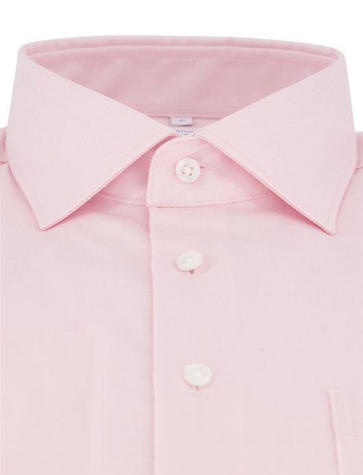 Seidensticker Regular Overhemd Roze katoen effen