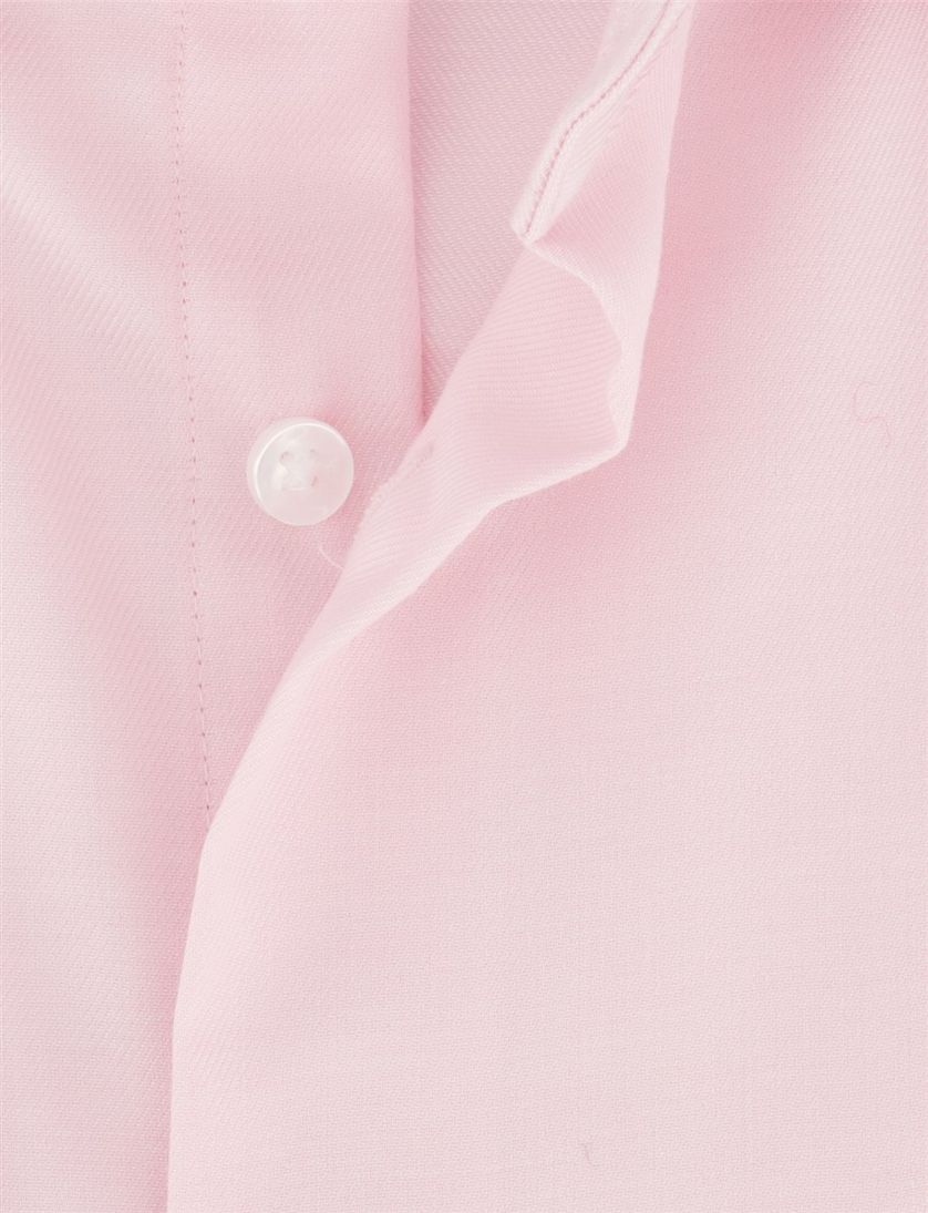 Overhemd Seidensticker Regular Roze effen katoen