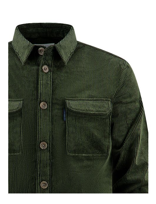 A Fish Named Fred overshirt groen corduroy