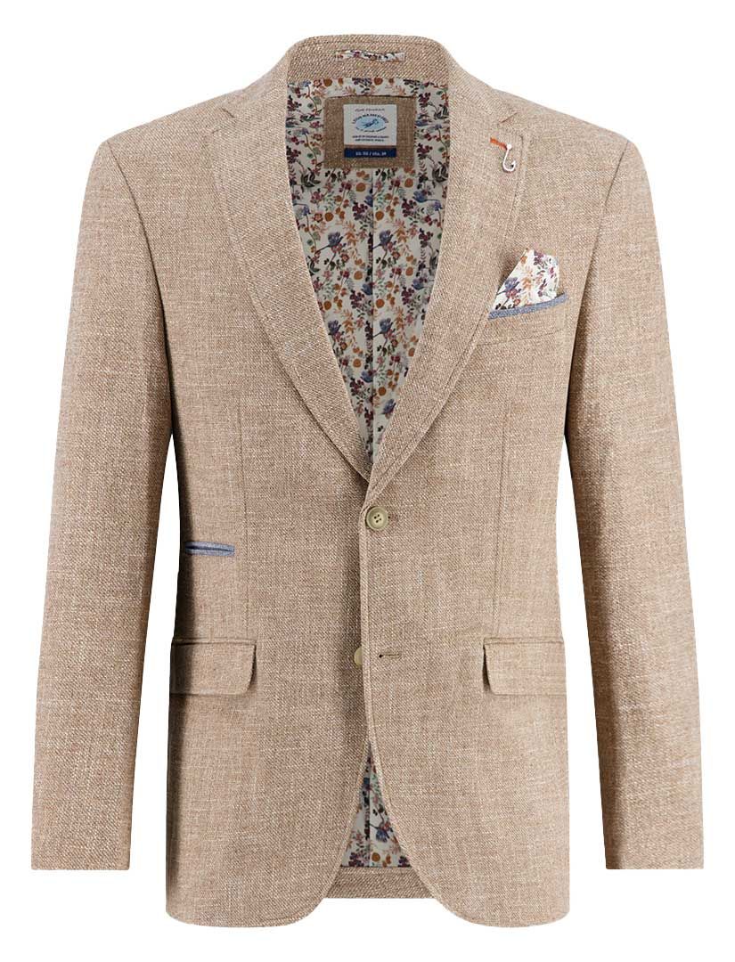 A Fish Named Fred colbert beige gemeleerd slim fit