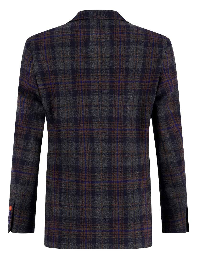 A Fish Named Fred colbert donkerblauw geruit