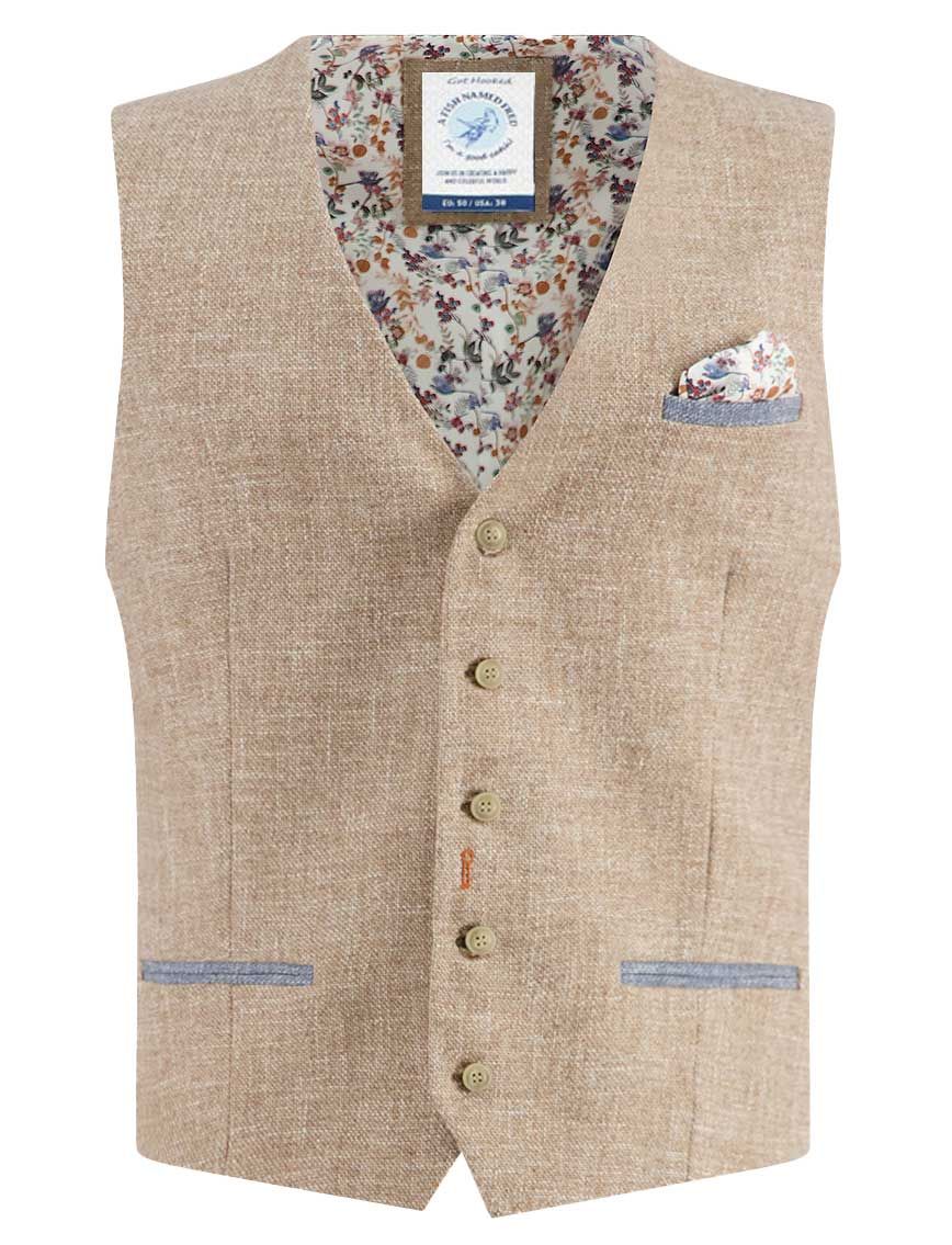 A Fish Named Fred gilet beige