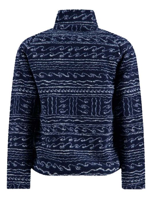 A Fish Named Fred fleece jas donkerblauw