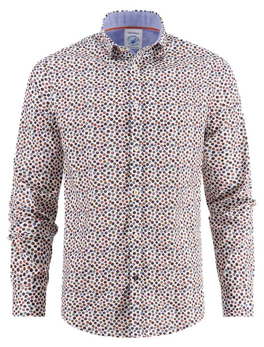 A Fish Named Fred overhemd wit geprint