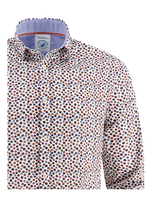 A Fish Named Fred overhemd wit geprint