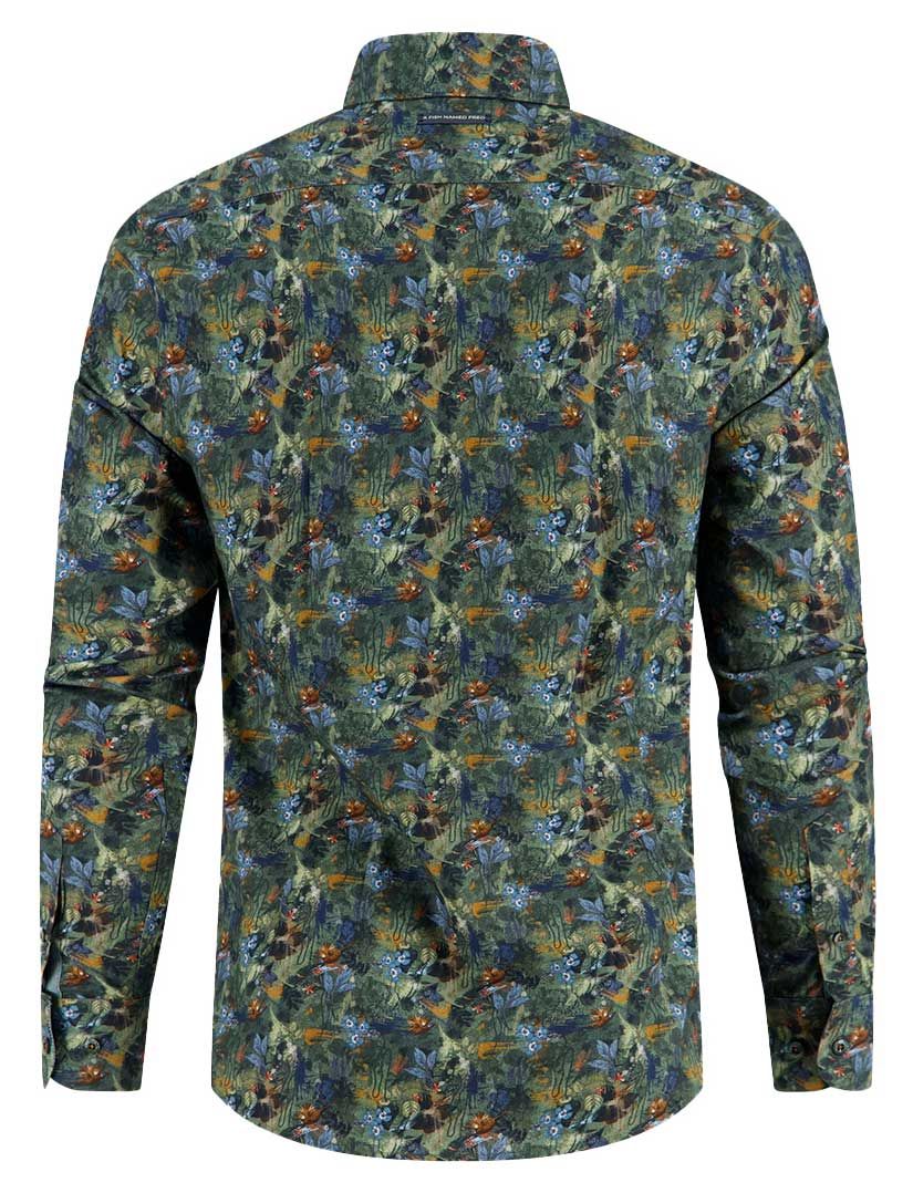 A Fish Named Fred overhemd groen