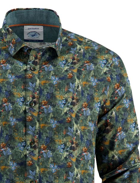 A Fish Named Fred overhemd groen