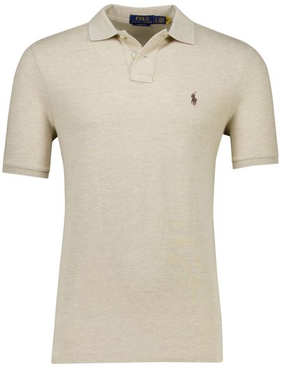 Polo Ralph Lauren Polo Ralph Lauren classic fit polo katoen beige gemêleerd