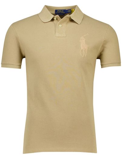 Polo Ralph Lauren Polo Ralph Lauren custom slim fit polo khaki logo korte mouw