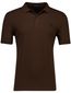 Fred Perry plain polo bruin katoen normale fit effen