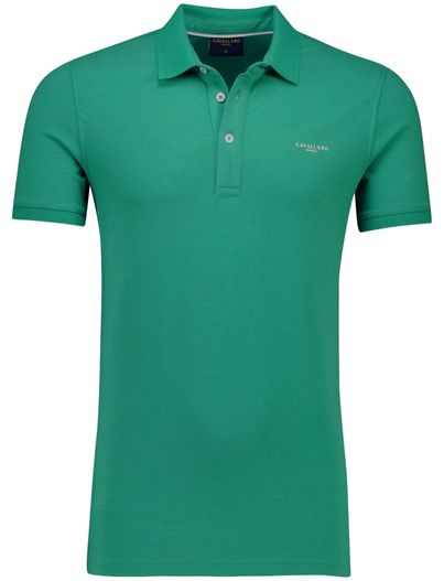 Cavallaro Cavallaro Neapolis Polo groen effen 3-knoops