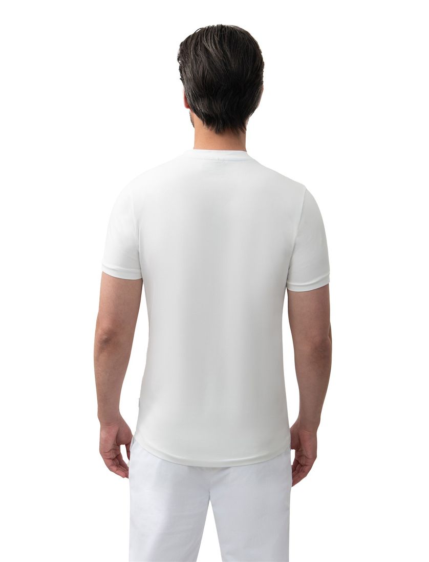 Cavallaro wit t-shirt ronde hals katoen