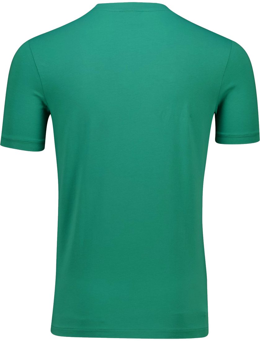Cavallaro Napolitano T-shirt groen ronde hals effen