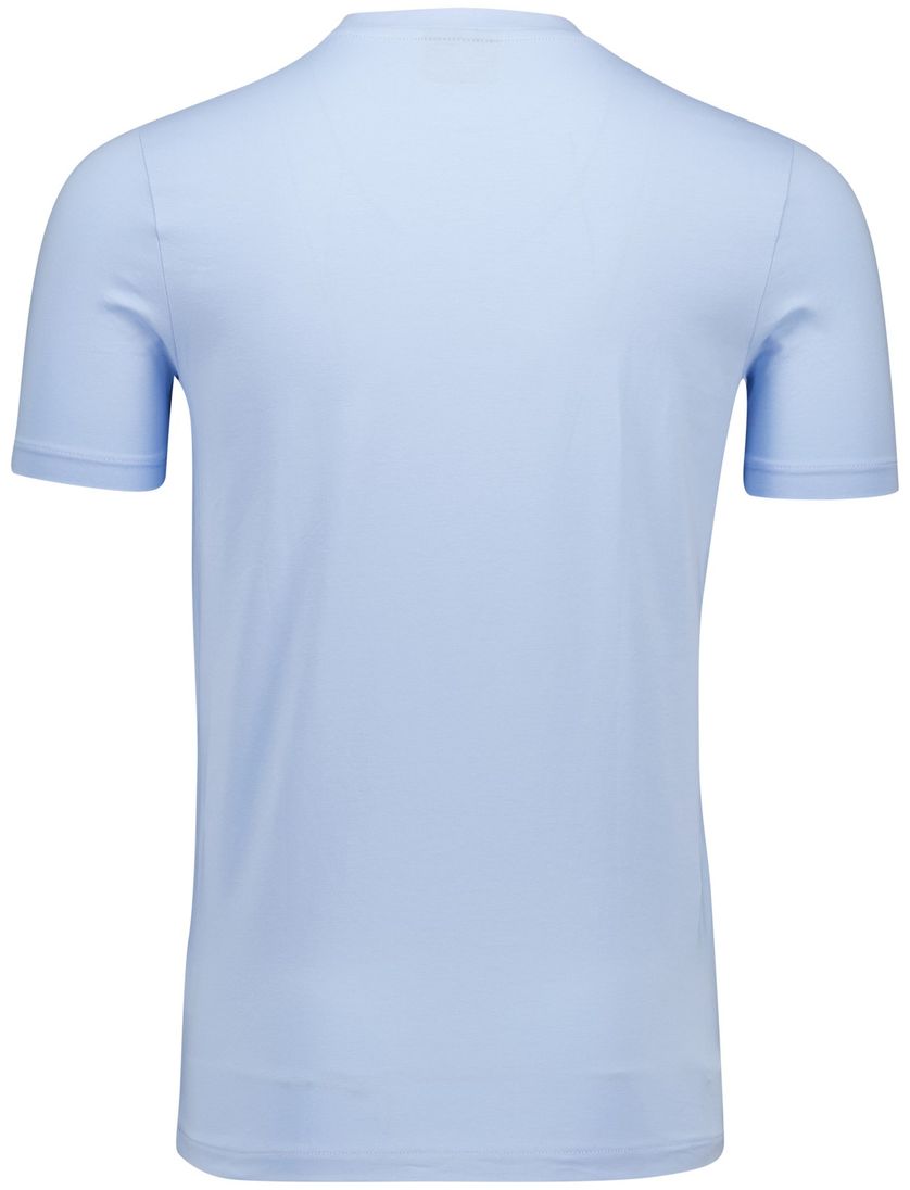 Cavallaro Napolitano T-shirt lichtblauw ronde hals effen