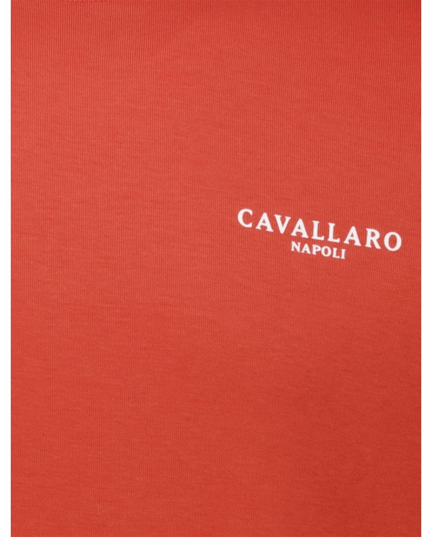 Cavallaro Neapolis T-shirt oranje effen korte mouwen