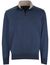 Paul & Shark trui half zip blauw lamswol