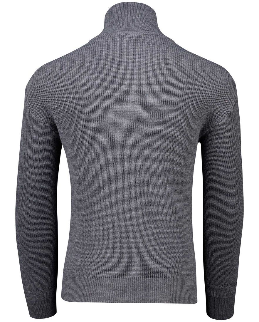 Paul & Shark Trui Grijs Half Zip wol