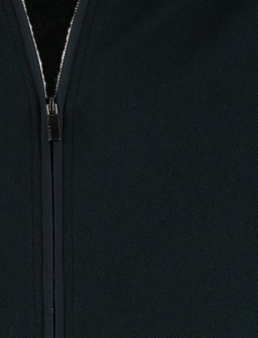 Paul & Shark groen vest lamswol rits wijde fit