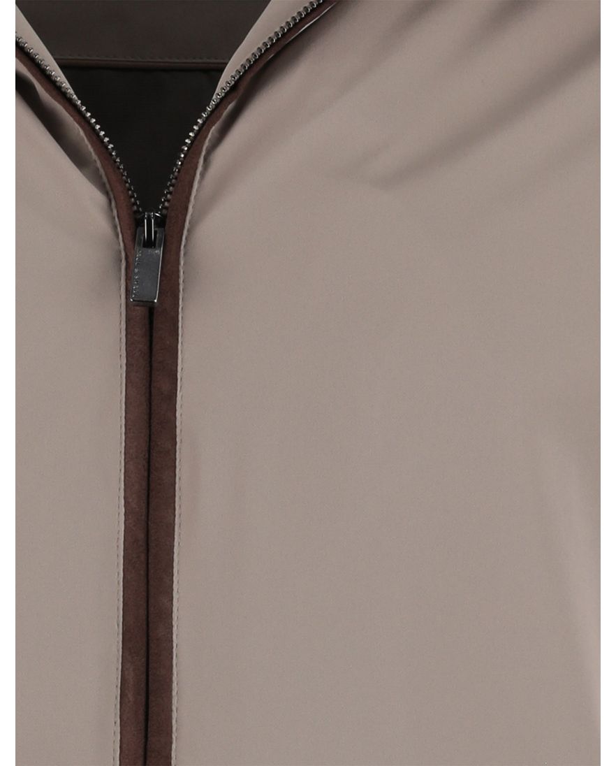 Paul & Shark tussenjas bomberjack bruin effen