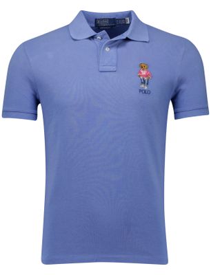 Polo Ralph Lauren Polo Ralph Lauren polo blauw effen 100% katoen bear