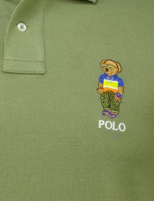 Polo Ralph Lauren polo bear groen katoen pique