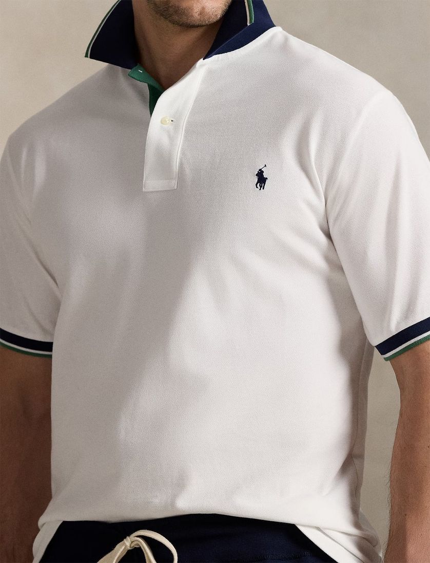 Polo Ralph Lauren polo wit groen Big & Tall